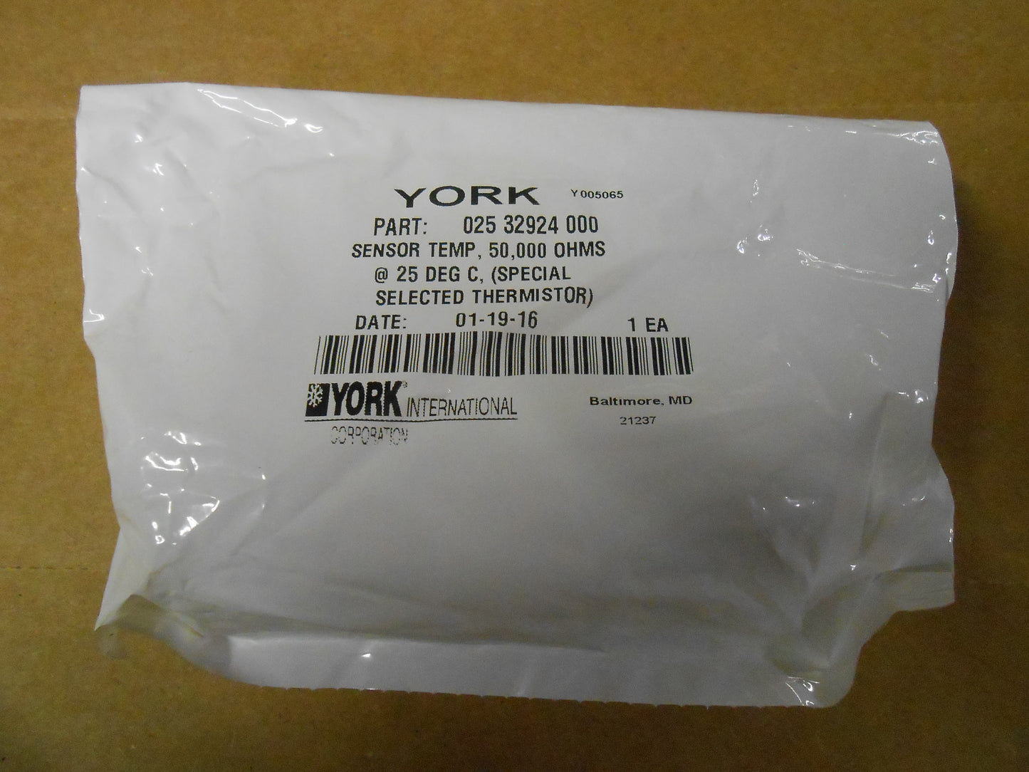 TEMPERATURE SENSOR 50,000 OHMS