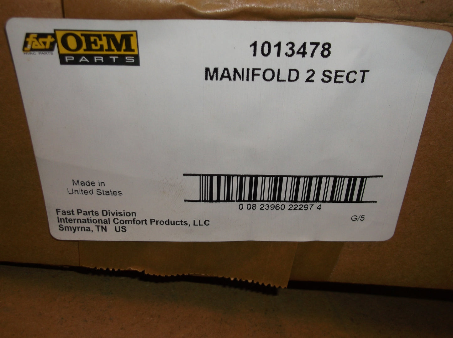 1/2" MANIFOLD 2 SECTION