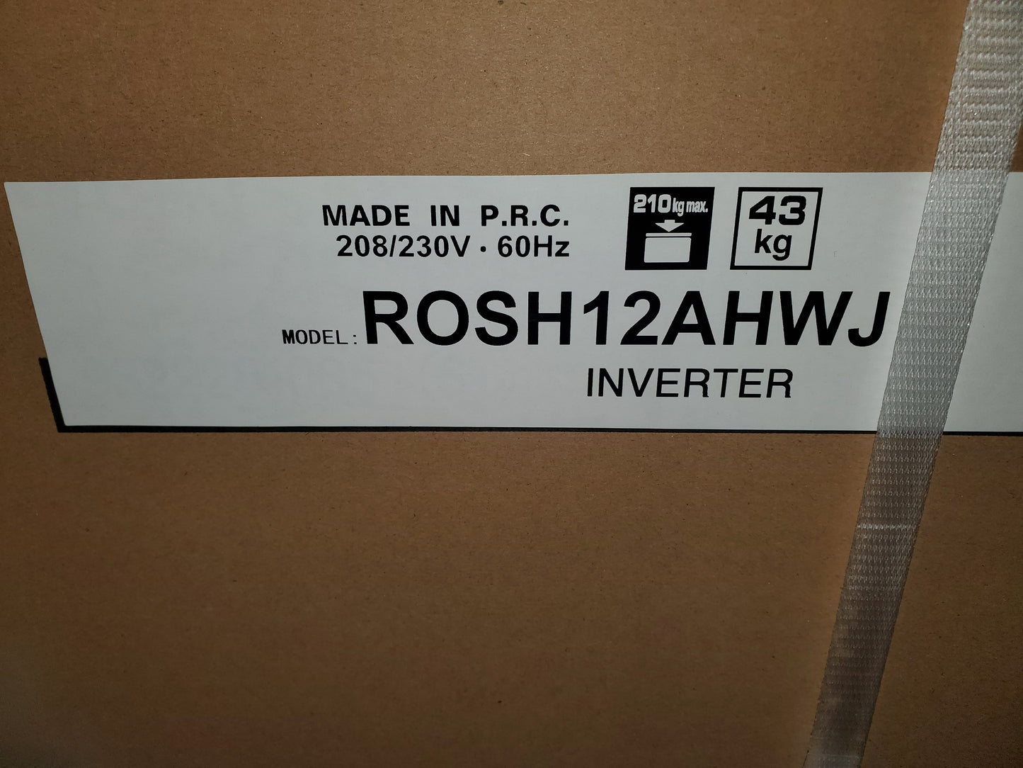 12,000 BTU "PRESTIGE" SERIES SINGLE-ZONE INVERTER OUTDOOR MINI-SPLIT HEAT PUMP UNIT, 208-230/60/1 R-410A 29.3 SEER