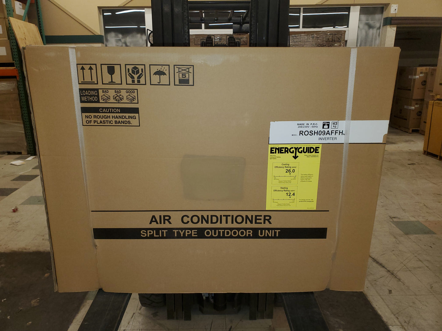 9,000 BTU "PRESTIGE" SERIES SINGLE-ZONE INVERTER OUTDOOR MINI-SPLIT HEAT PUMP UNIT, 208-230/60/1 R-410A 26 SEER