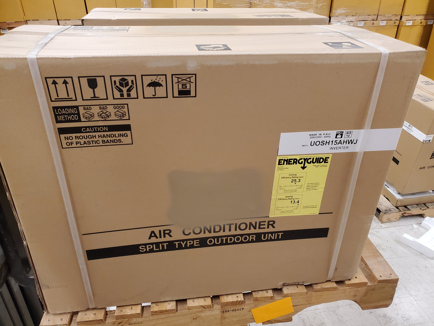 15,000 BTU "ULTRA" SERIES SINGLE-ZONE INVERTER OUTDOOR MINI-SPLIT HEAT PUMP UNIT, 208-230/60/1 R-410A 25.3 SEER