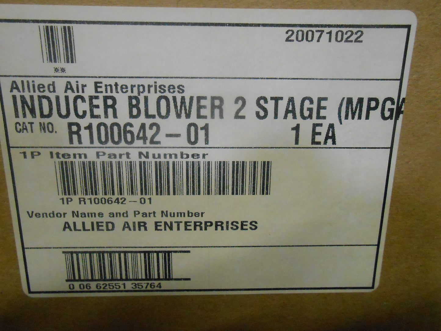1.3 AMP 2 STAGE DRAFT INDUCER BLOWER ASSEMBLY RIGHT HAND 80% 115/60/1 CW
