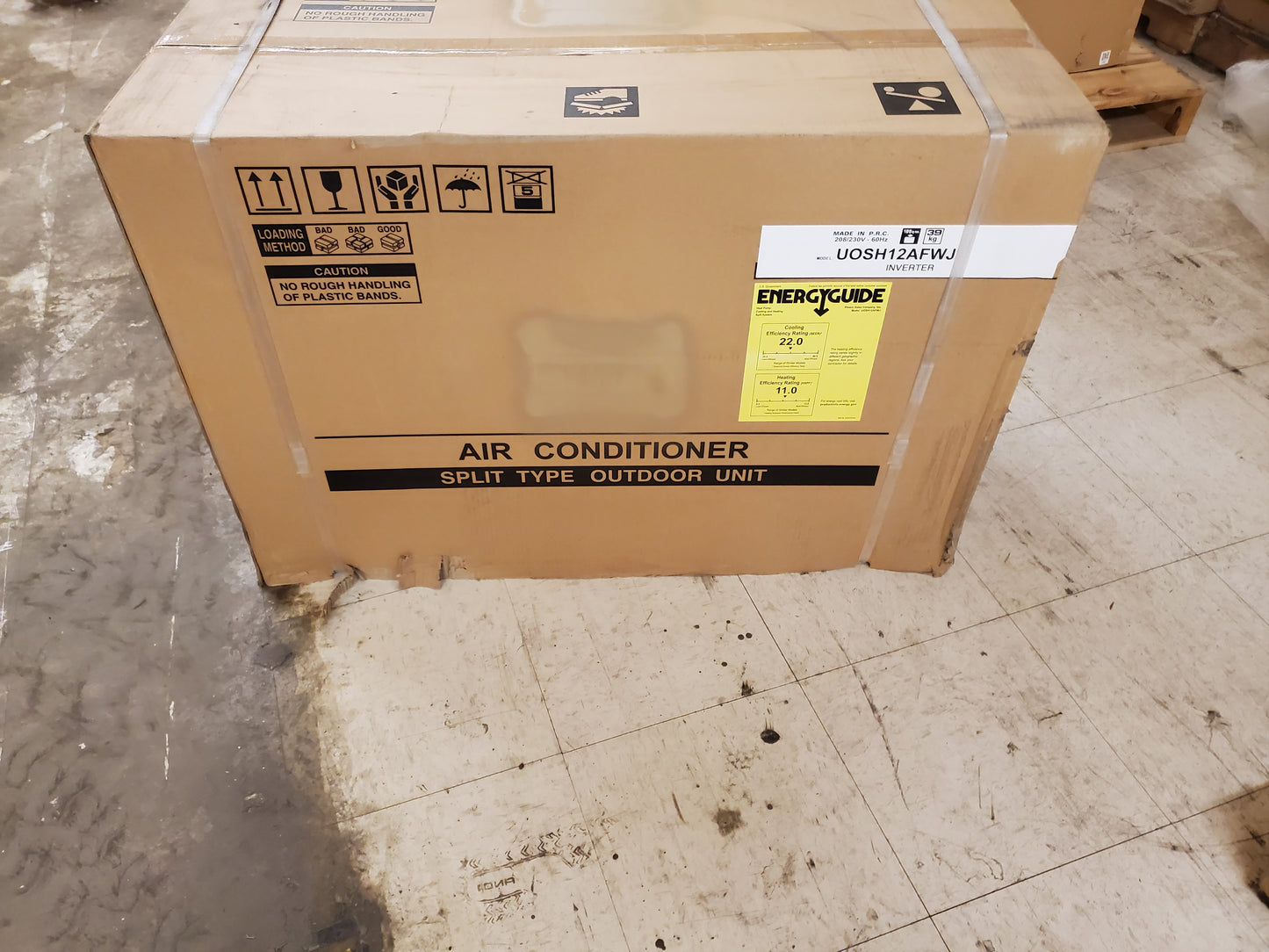12,000 BTU SINGLE-ZONE INVERTER OUTDOOR MINI-SPLIT HEAT PUMP UNIT, 208-230/60/1 R-410A 22 SEER