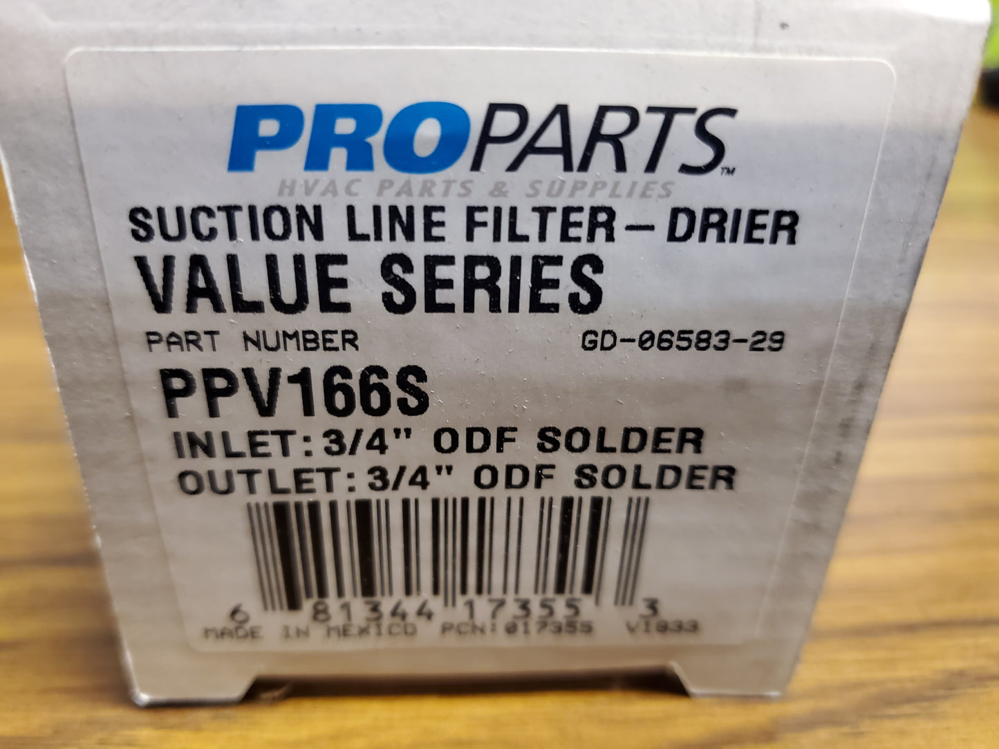 16 CUBIC INCH SUCTION LINE 3/4"SWEAT FILTER DRIER