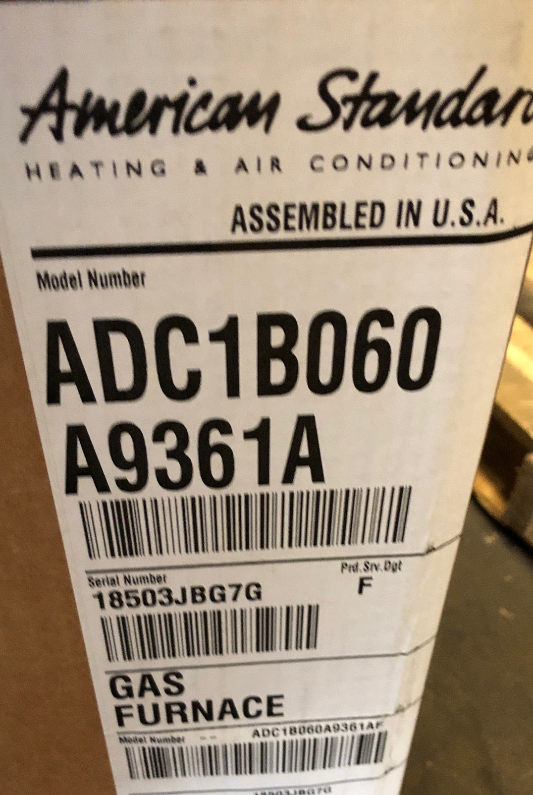 60,000 BTU PSC FOUR-SPEED DOWNFLOW/HORIZONTAL DIRECT/NON-DIRECT VENT NATURAL GAS FURNACE, 90% 115/60/1 CFM:1200
