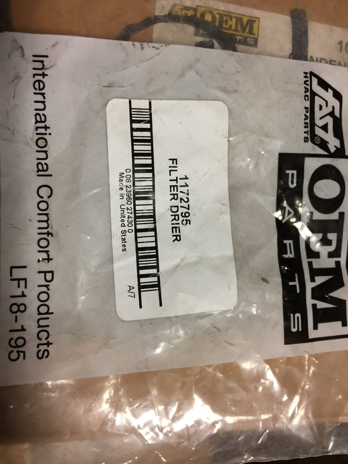 3/8"FLARE 3 CUBIC INCH LIQUID LINE FILTER DRIER