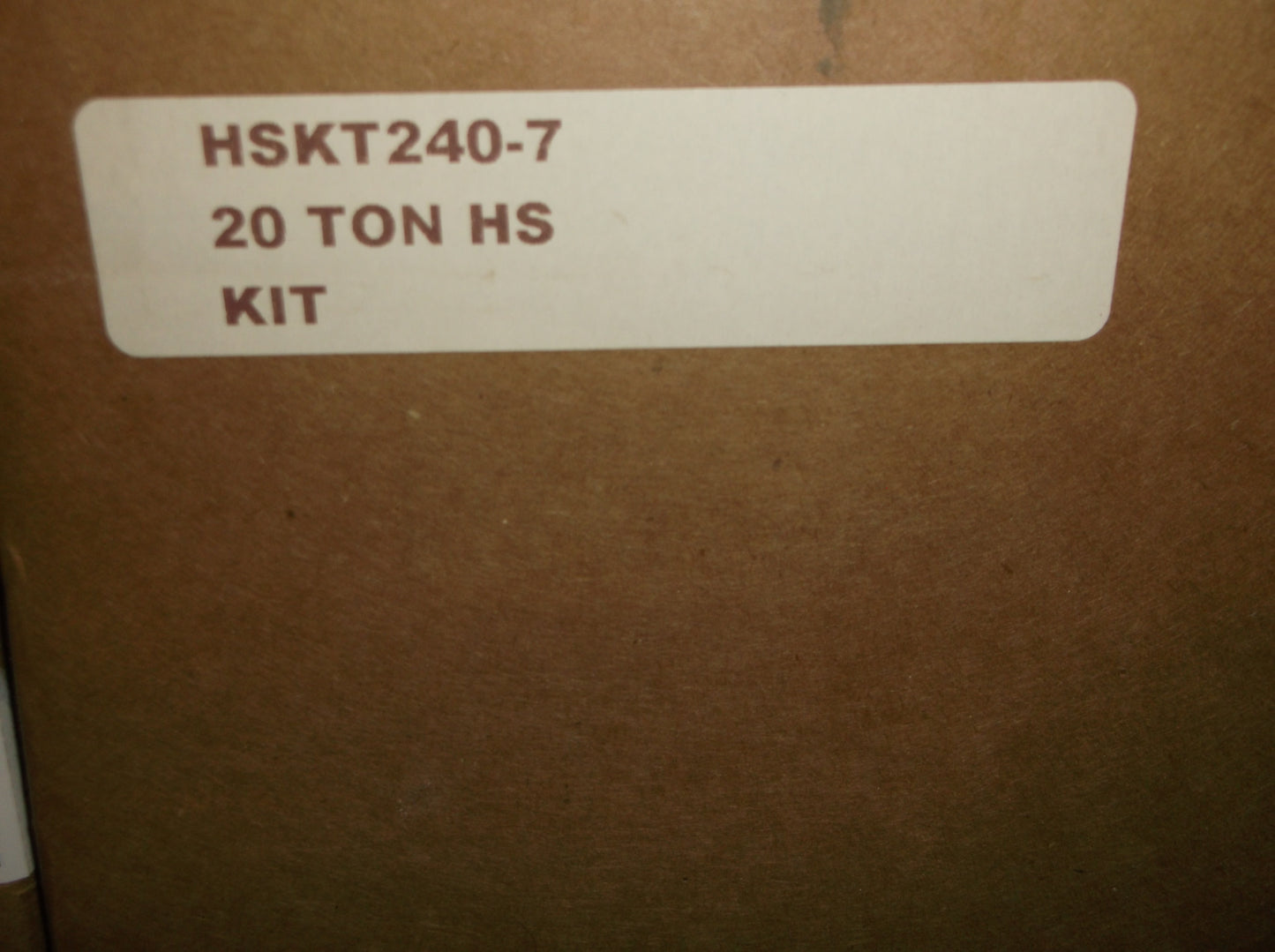 HSKT HIGH STATIC KIT FOR DCG & DCC 20 TON MODELS (575 VOLT)