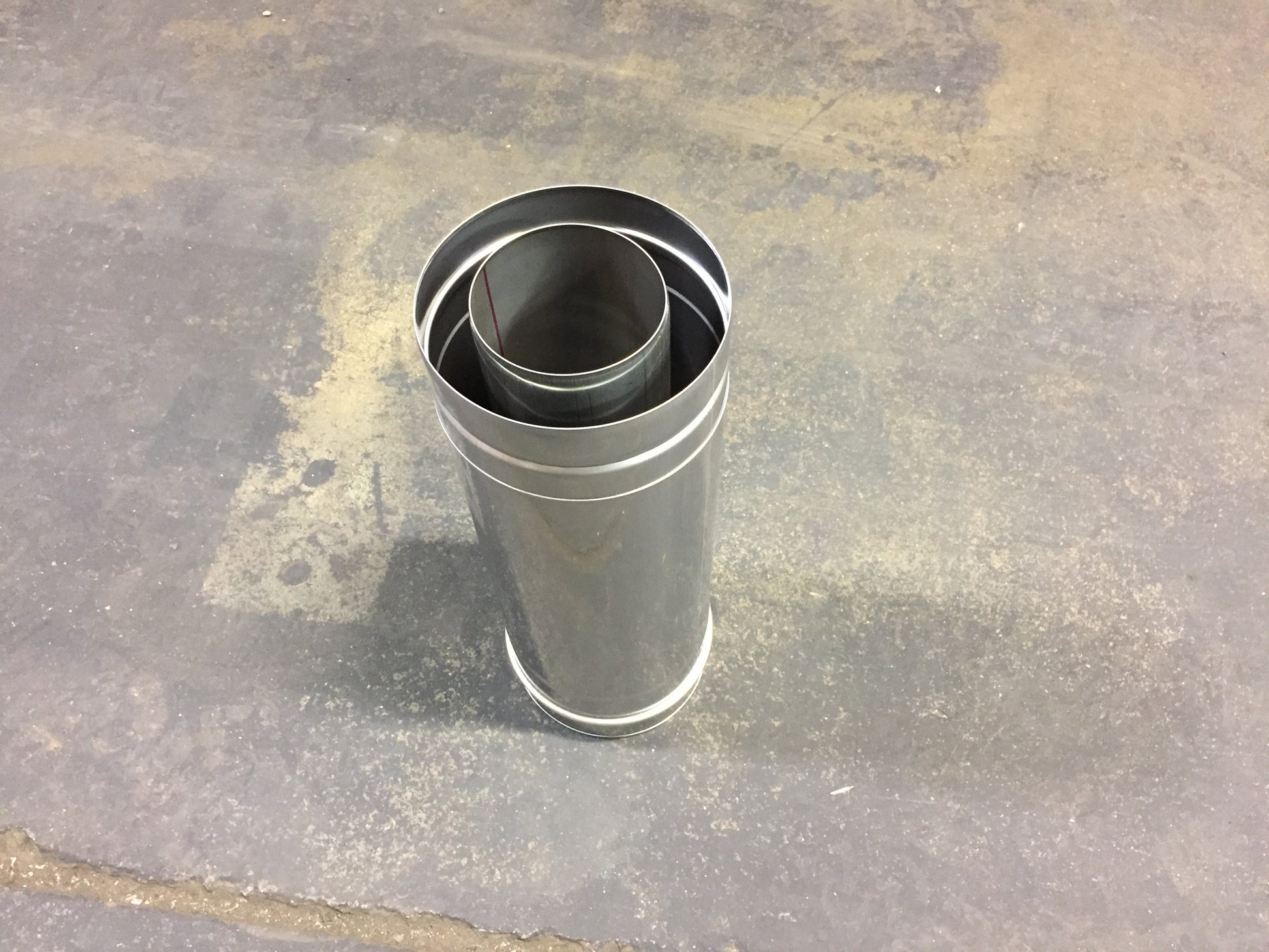 5" STRAIGHT 12" CONCENTRIC VENT PIPE