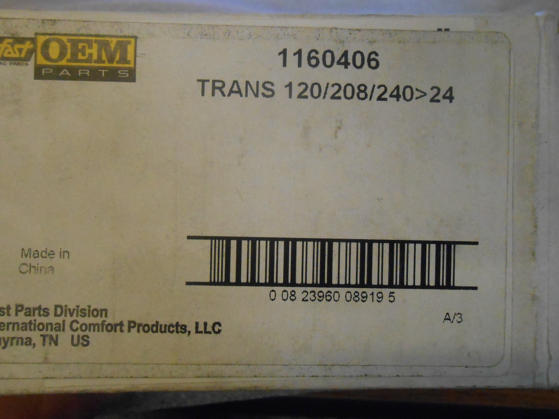 75 VA TRANSFORMER 120/208-240/SEC 24