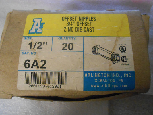 1/2" OFFSET PIPE NIPPLE SOLD PER BOX OF 20