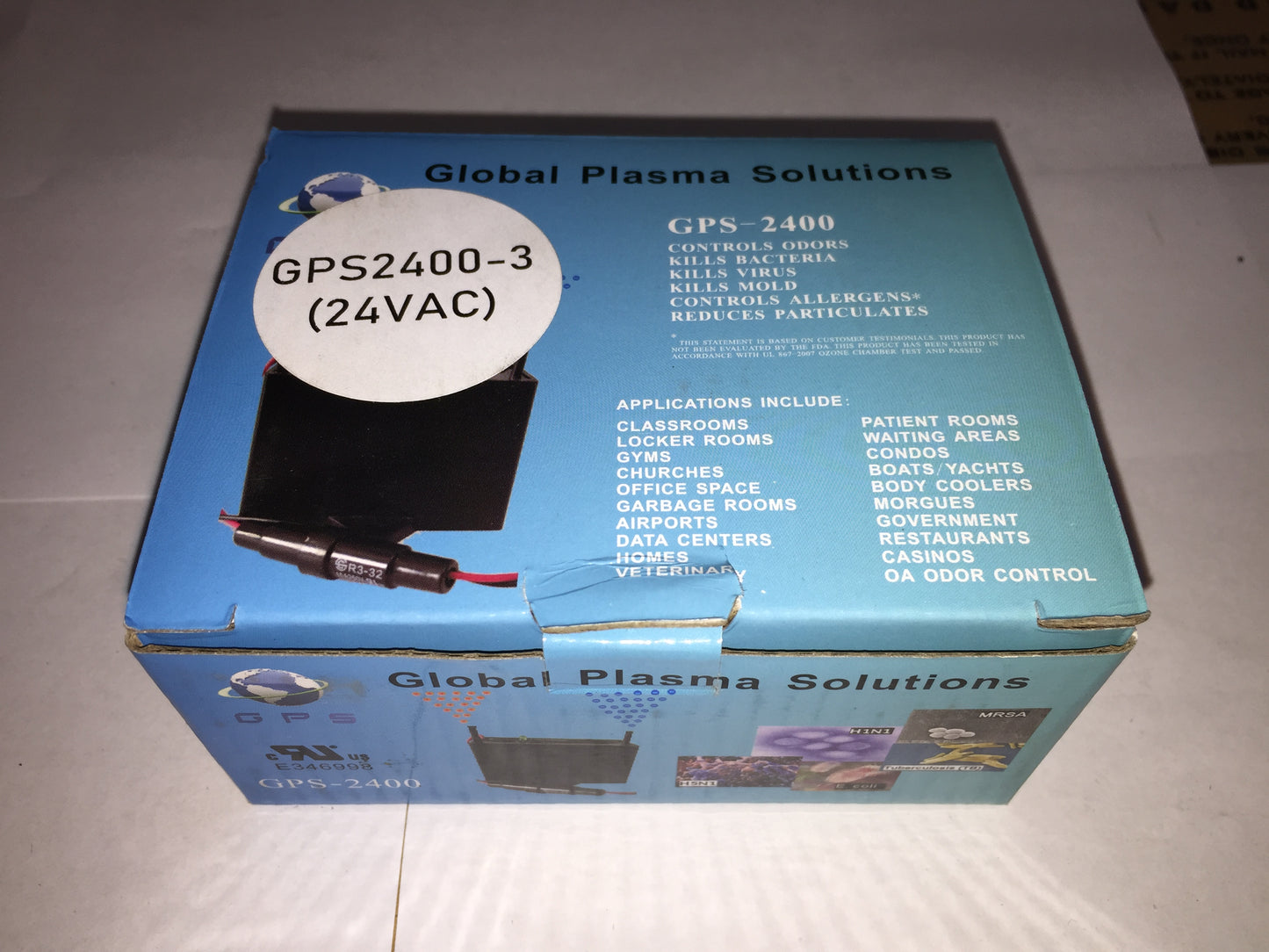 IN DUCT AIR PURIFIER 24VAC 60 HZ 10VA