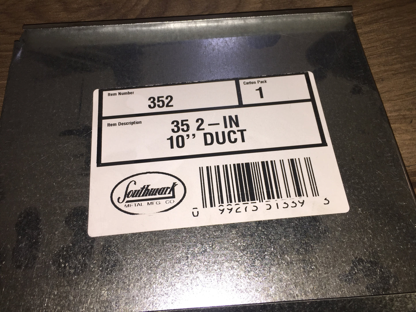 2" TRUNK ADAPTER FOR 10" DUCTING