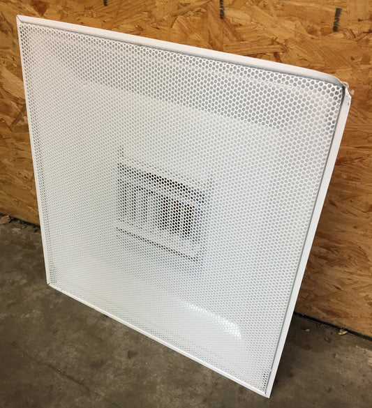 24" x 24" Perforated Diffuser PV Series Adjustable Curved Blade with 6" Neck