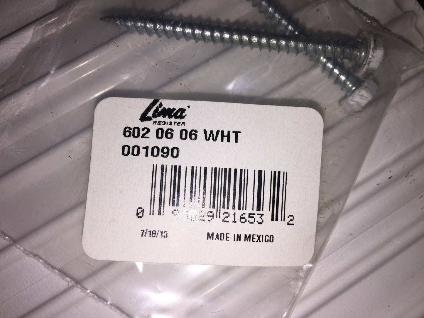 6" X 6" SINGLE DEFLECTION SUPPLY REGISTER WITH MULTI-LOUVER DAMPER