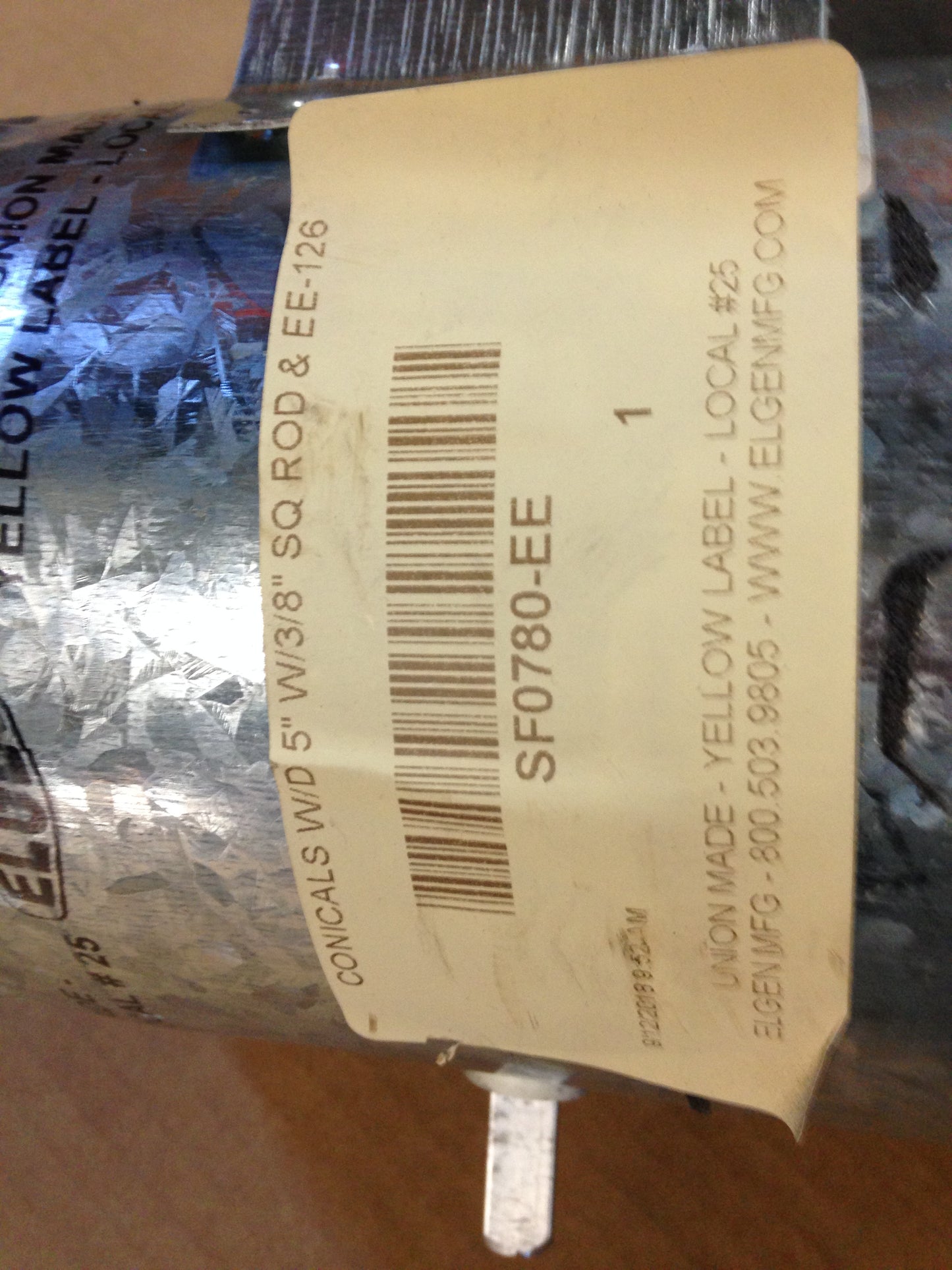 CONICALS W/D 5" W/3/8" SQ ROD & EE-126