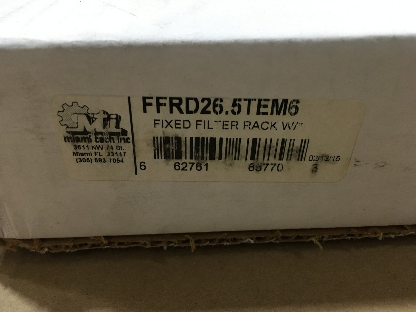 27"H X 22"W X 2"D FIXED FILTER RACK WITH FLANDERS FIBERGLASS FILTER INCLUDED-20X24X1