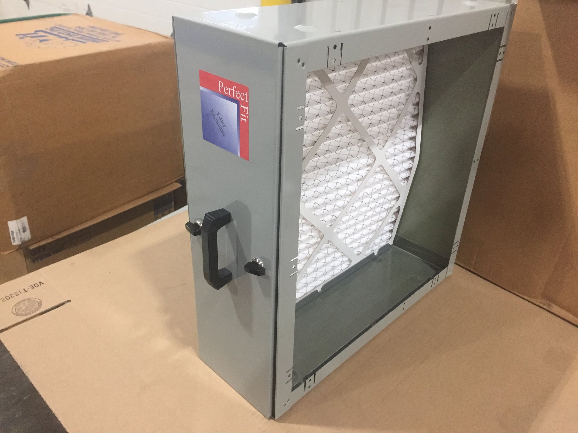 21" x 21" PERFECT FIT AIR HANDLER MEDIUM EFFICIENCY AIR CLEANER WITH 1 INCH PLEATED FILTER