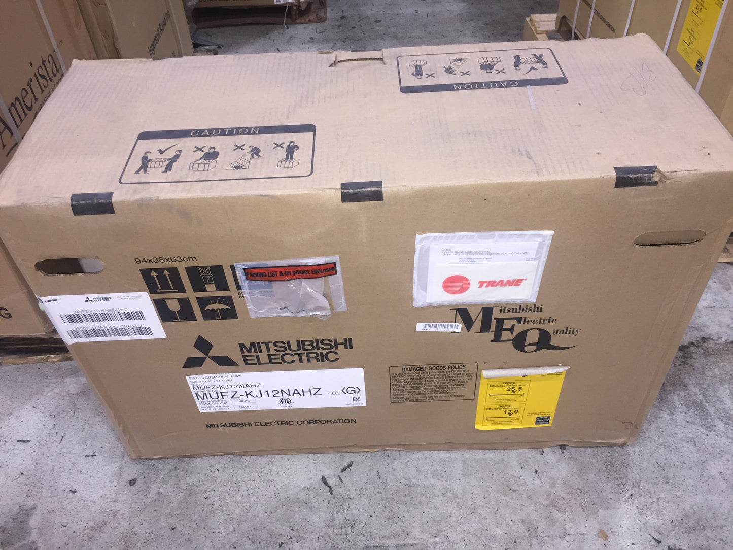 12,000 BTU SINGLE ZONE OUTDOOR MINI SPLIT HEAT PUMP UNIT 208-230/60/1 R410A 25.5 SEER