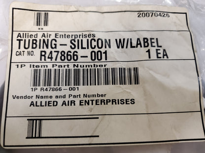 34" SILICON TUBING WITH LABEL