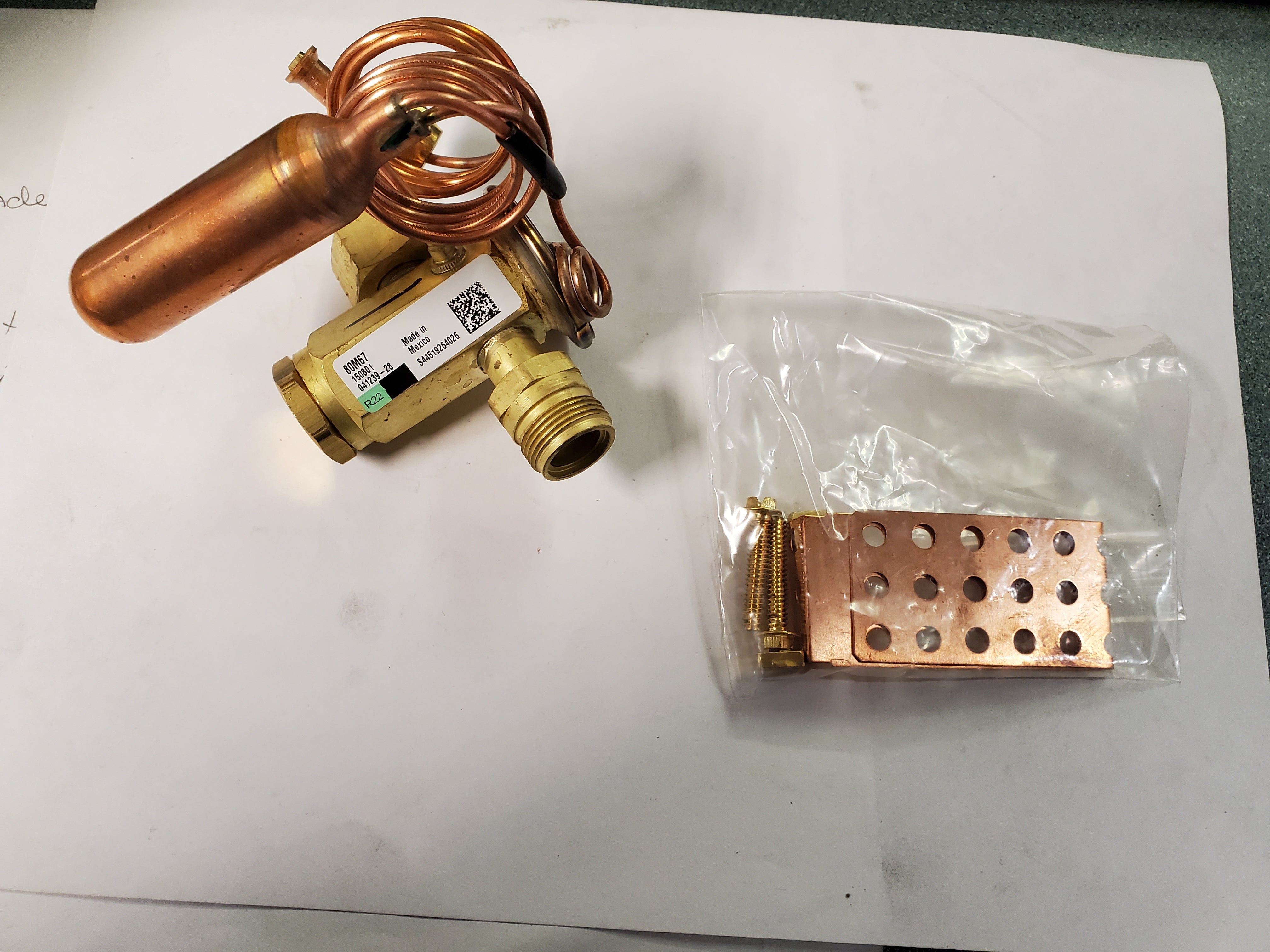 Détendeur Thermostatique Parker 040569-01 - Pour Systèmes 3 1/2 à 5 Tonnes - Neuf (boîte Ouverte)