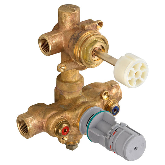 2 HANDLE THERMOSTATIC ROUGH VALVE W/BUILD-IN 2 WAY DIVERTER-SHARED FUNCTIONS