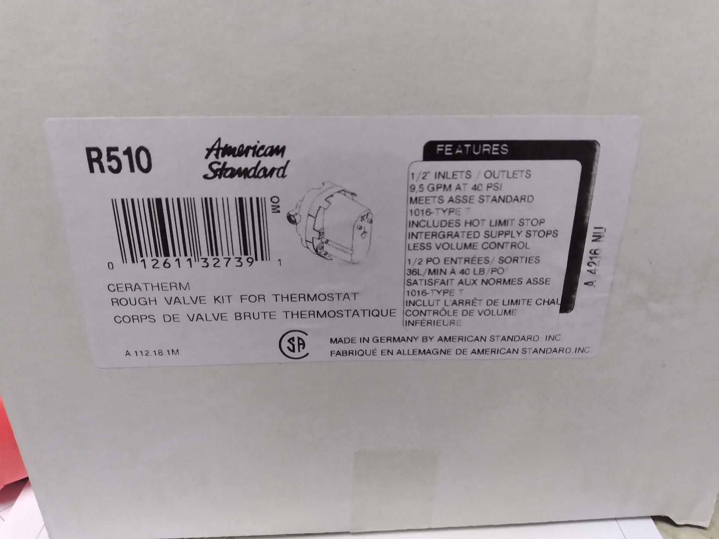 CERATHERM UNIVERSAL MIXING ROUGH VALVE KIT FOR THERMOSTAT