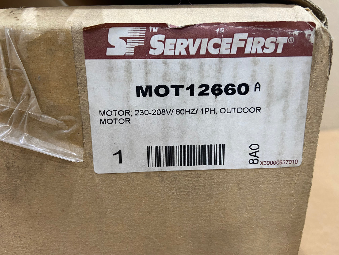 35 WATT OUTDOOR MOTOR 265/60/1 1400 RPM 2 SPEED