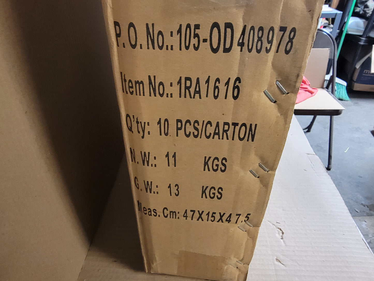 16" X 16" WHITE RETURN AIR GRILLE, (SOLD 10 PER CASE)