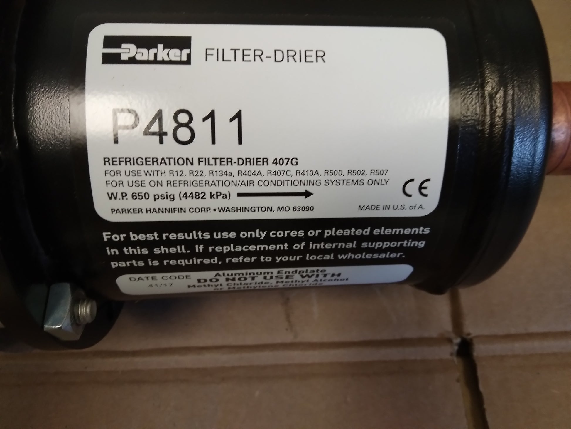 1-3/8" SWT FILTER DRIER SHELL