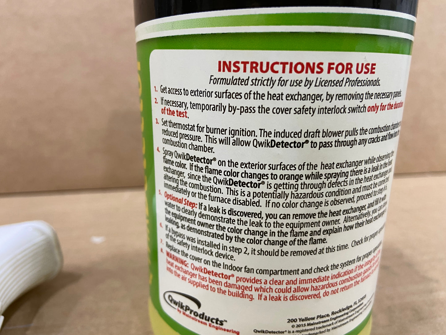 FURNACE LEAK DETECTOR SPRAY 1QT.