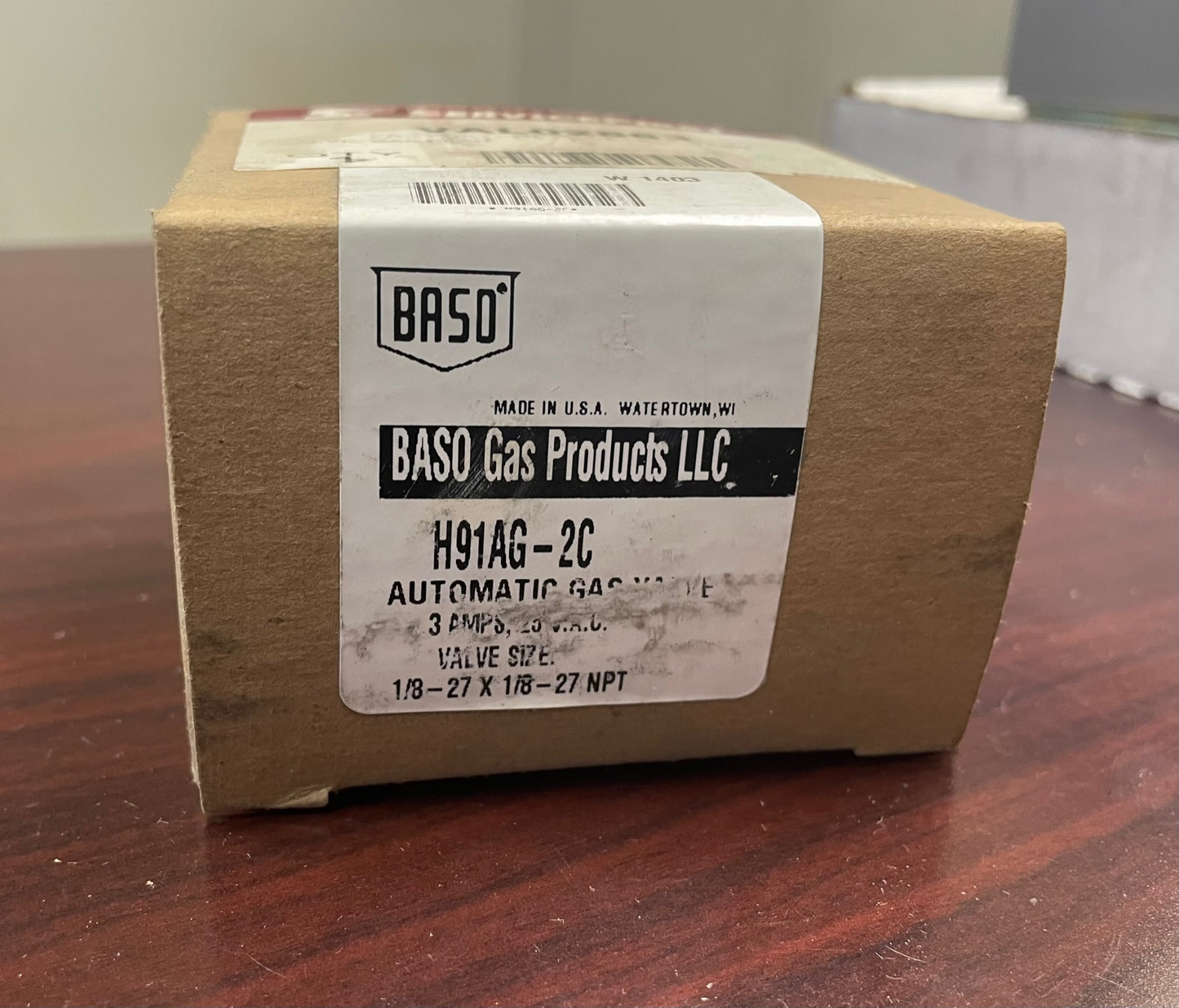 1/8"FPT AUTOMATIC NATURAL-LP PILOT GAS VALVE, 25/60/1