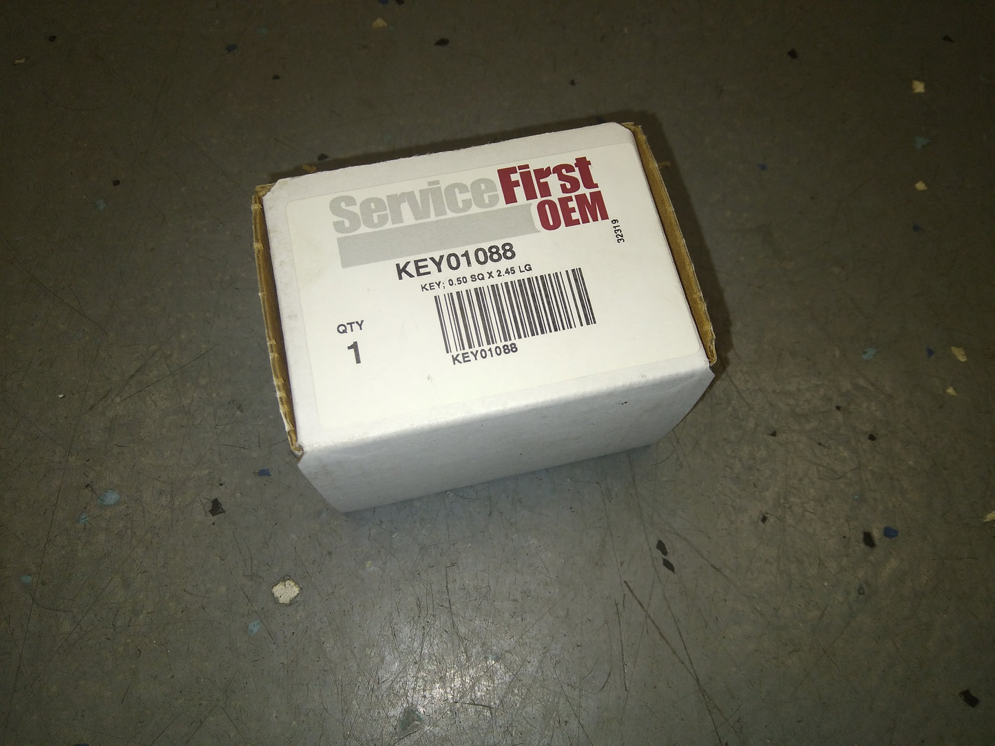 .50" X 2.45"L Square Key