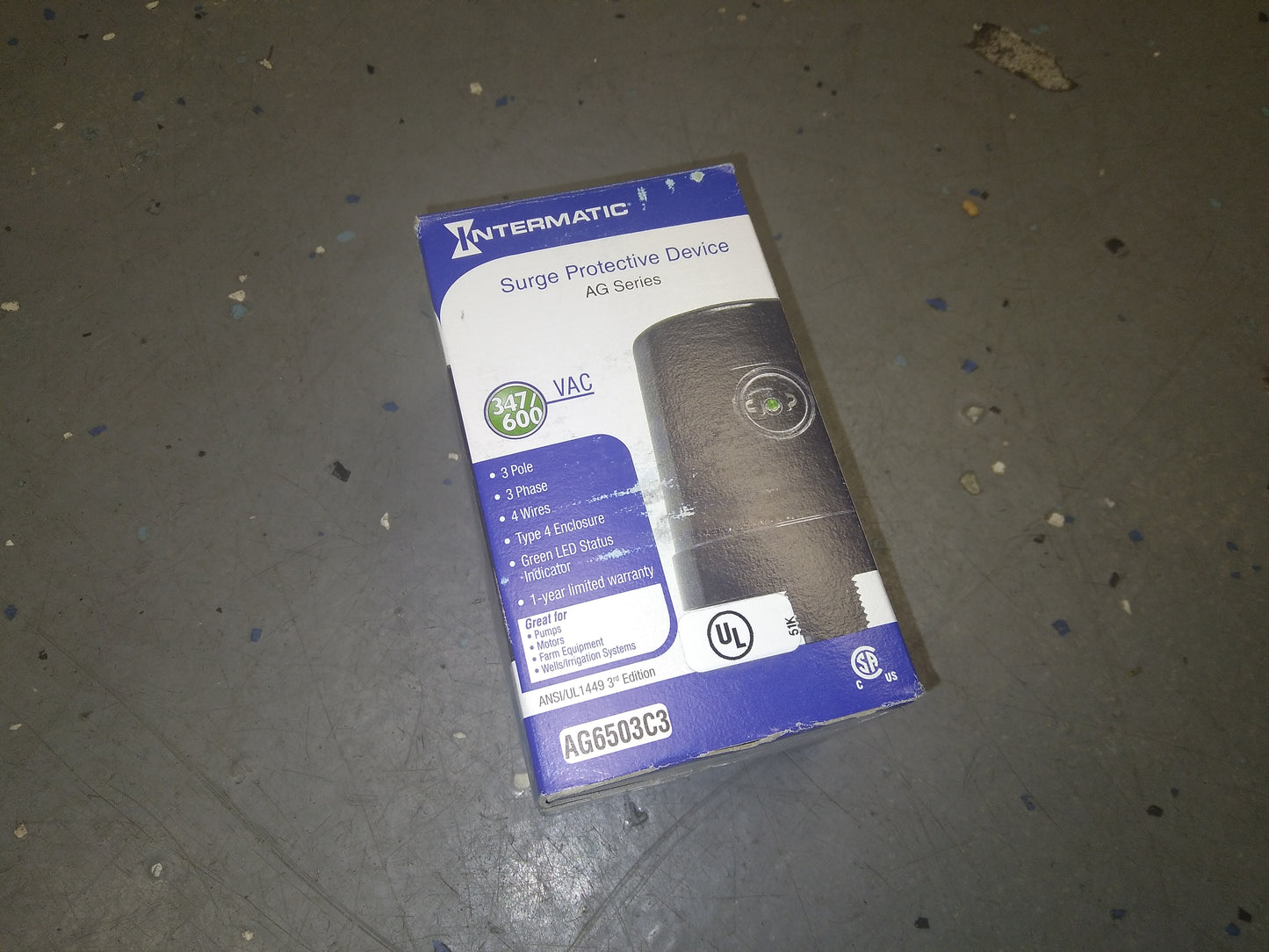 SURGE PROTECTIVE DEVICE 347/600 VAC 3 PHASE 1-2 SPD 50/60 HERTZ