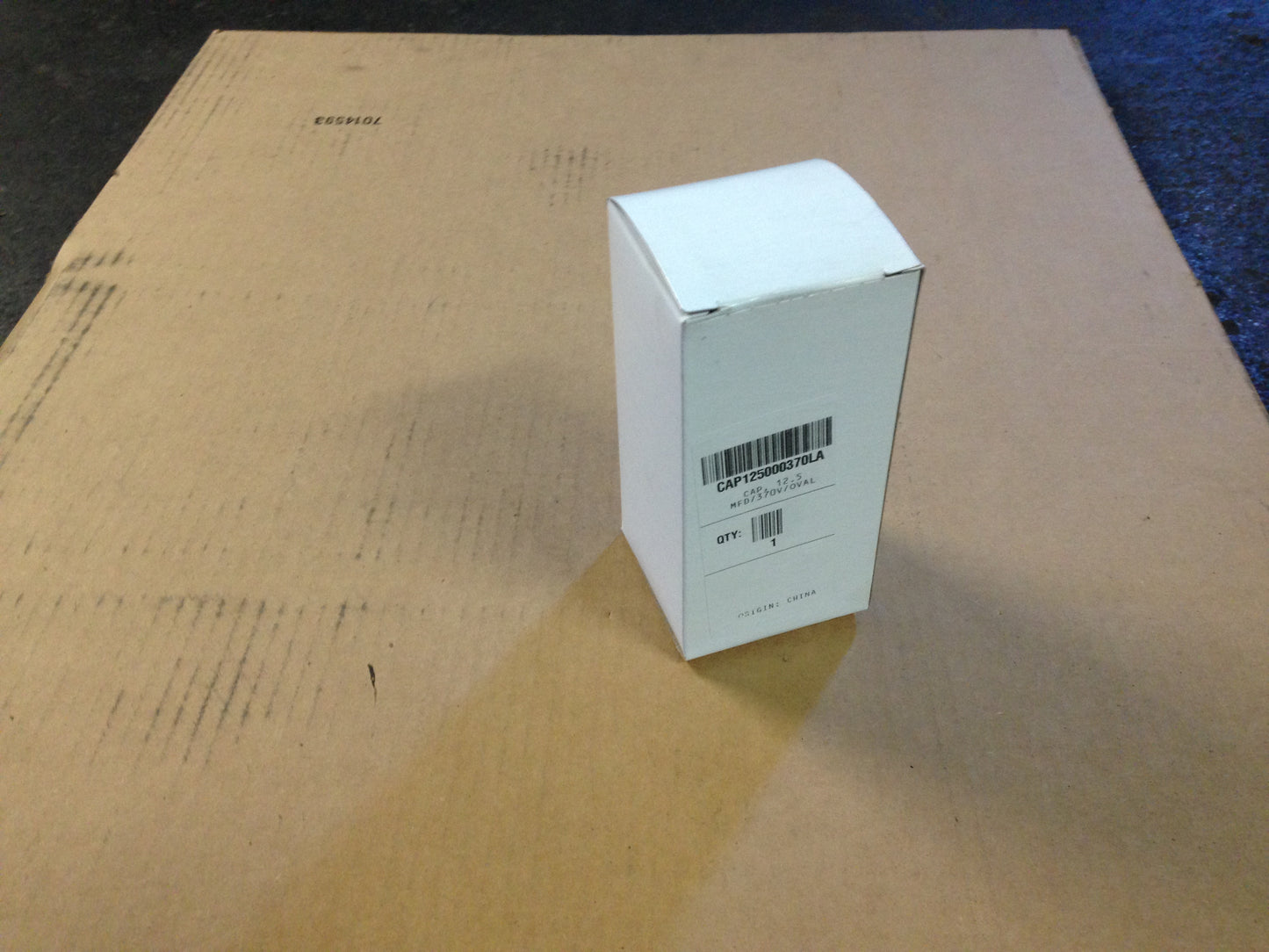 12.5uF X 370VAC/50-60, OVAL RUN CAPACITOR