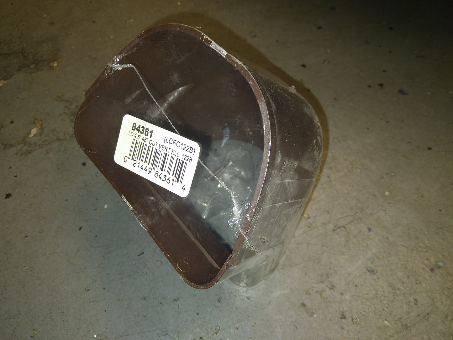 4-1/2" 45 DEGREE BROWN VERTICAL ELBOW