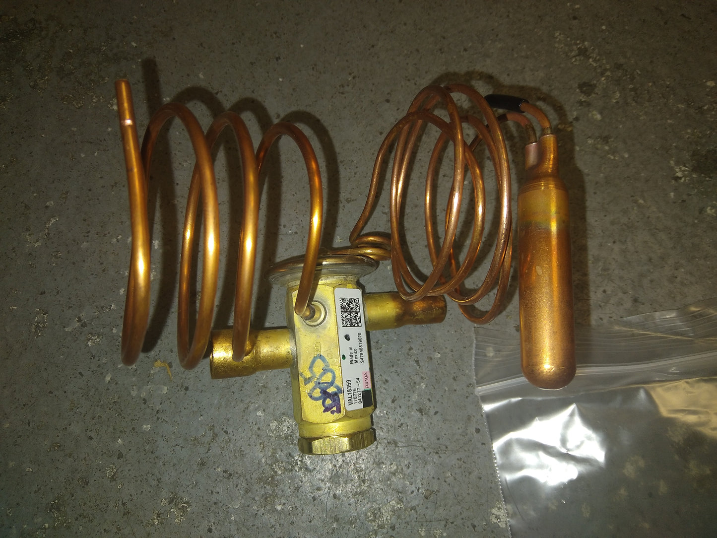 6 TON THERMOSTATIC EXPANSION VALVE W/30" CAPILLARY R410A 