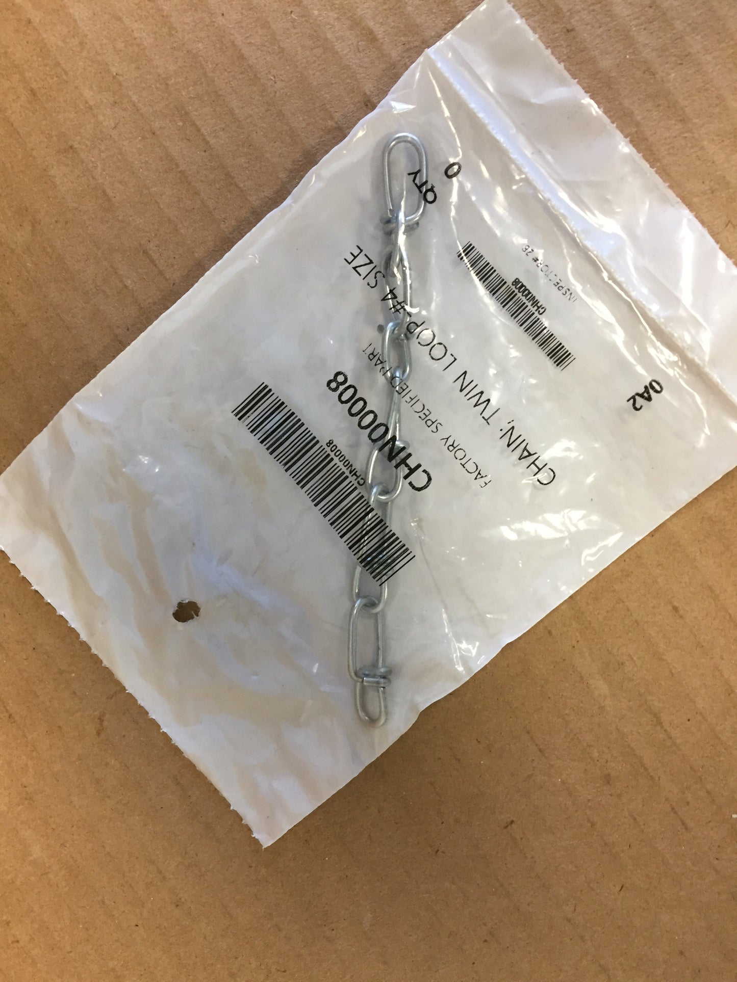 TWIN LOOP CHAIN, #4 SIZE