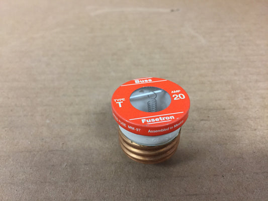 DUAL ELEMENT TIME DELAY FUSE, 20A, 125 VAC, SOLD AS 4 PER PACK