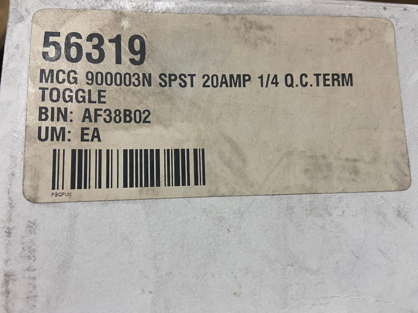 120-250 VAC ON/OFF TOGGLE SWITCH