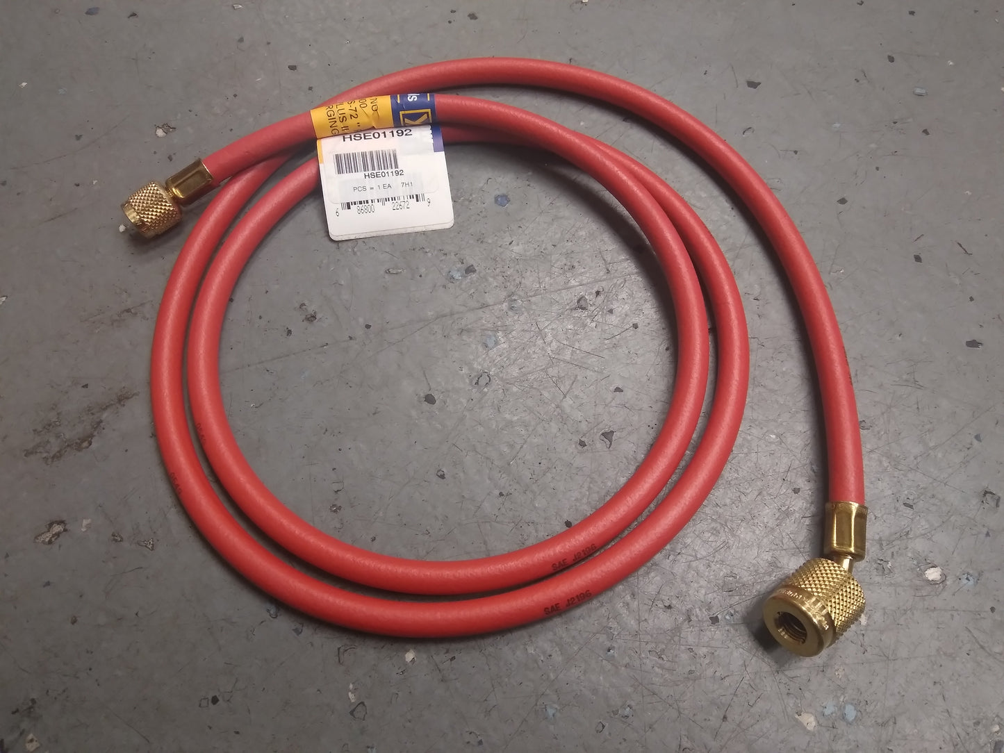 72" RED "PLUS II" 1/4" CHARGE HOSE