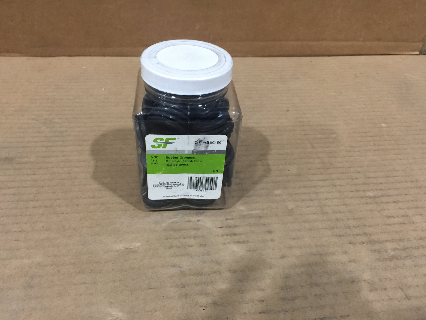 5/8 " RUBBER GROMMET 60CT PER UNIT