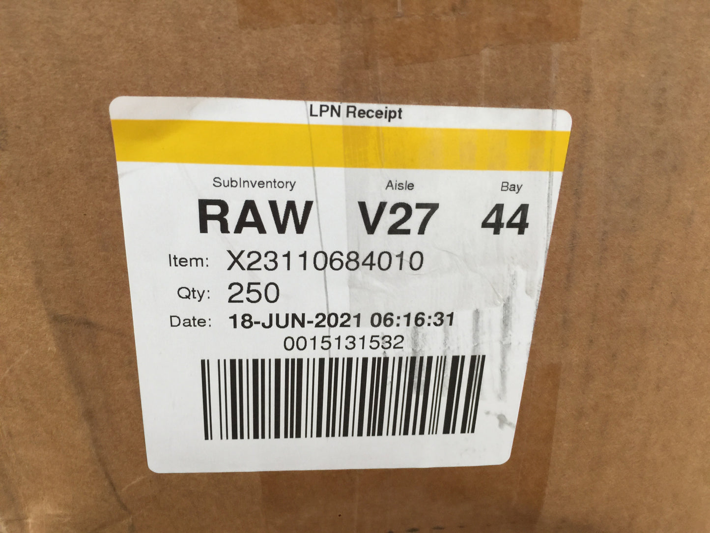 GASKET, MOLDED, O RING EZVIEW/DYNAVIEW, 166 IN BOX