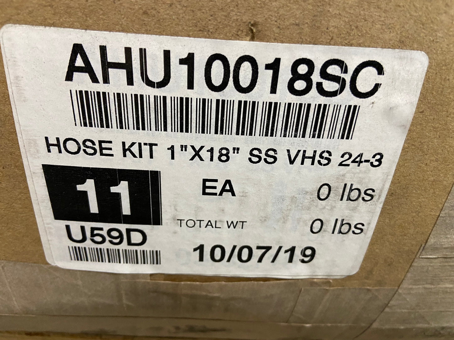 1" X 18" STAINLESS STEEL BRAIDED LINES, SOLD AS PACK OF 2