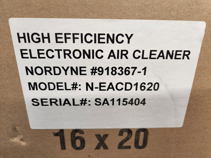 13-1/8" X 20-3/4" HIGH EFFICIENCY ELECTRONIC AIR CLEANER 120/60/1 CFM:1200