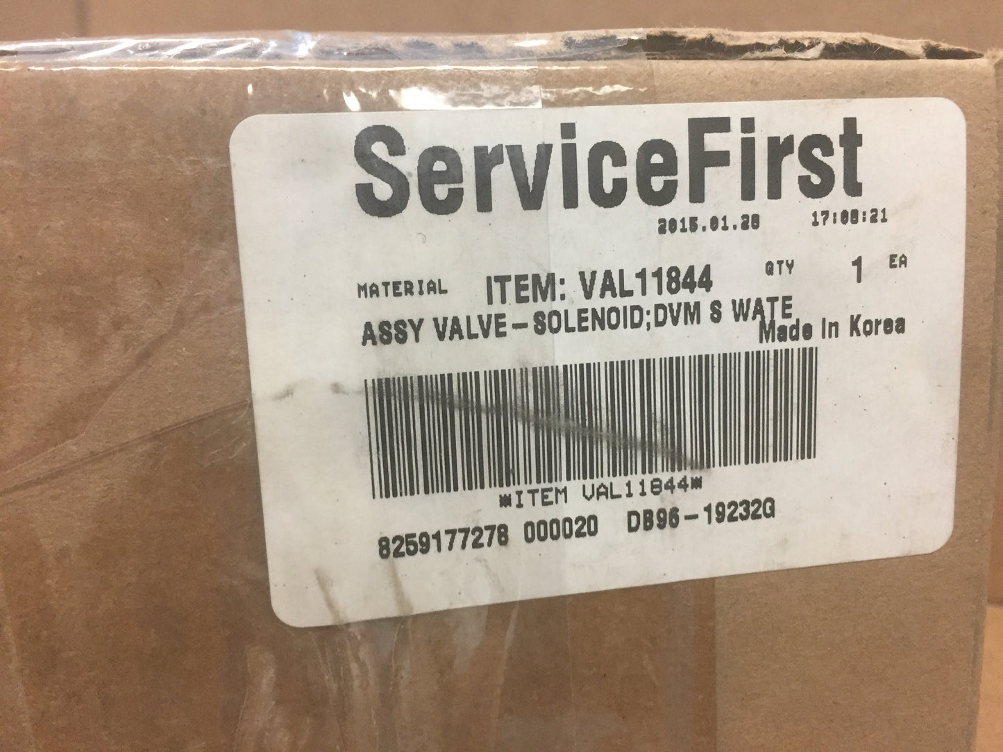 SOLENOID DVM S WATER ASSEMBLY VALVE