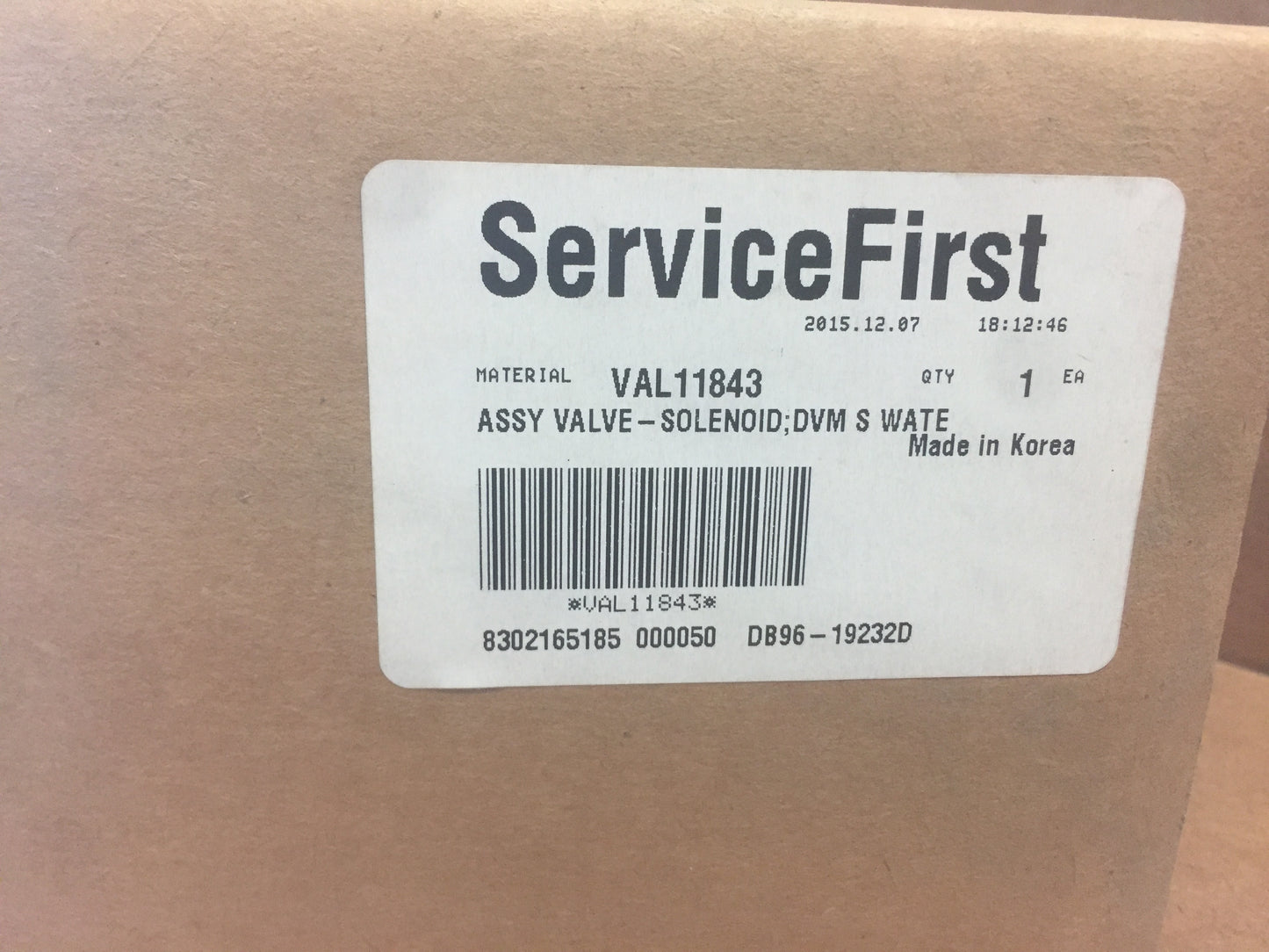 SOLENIOD ASSEMBLY VALVE