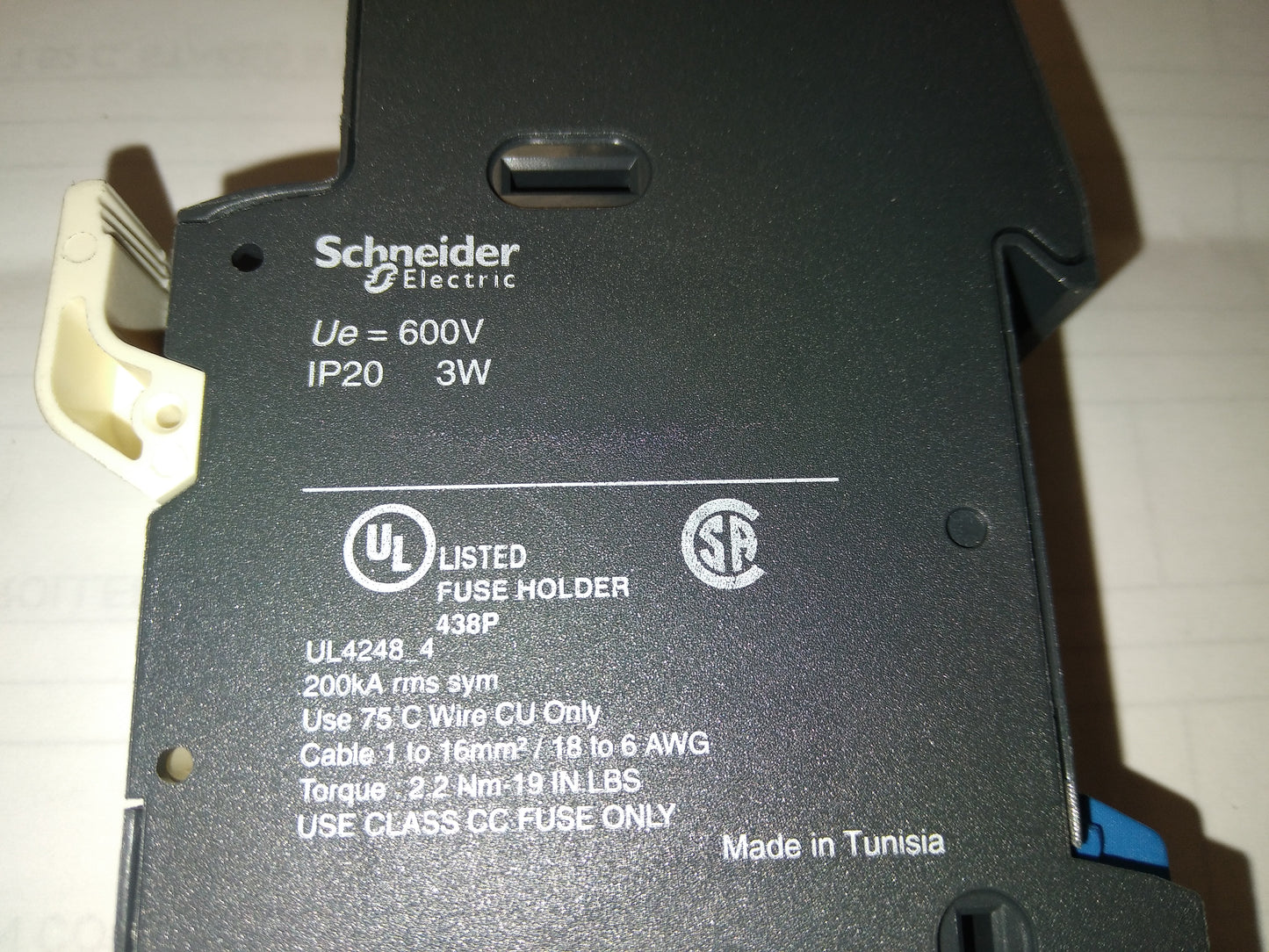 1 POLE MODULAR FUSE CARRIER 30A 600V