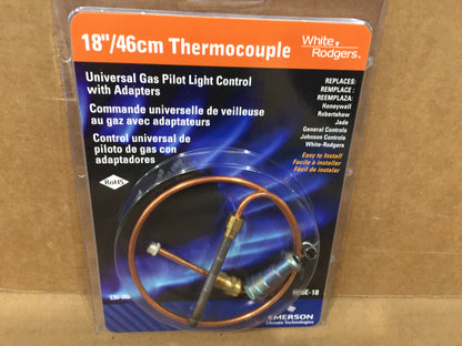 18" THERMOCOUPLE; UNIVERSAL GAS PILOT CONTROL WITH ADAPTERS