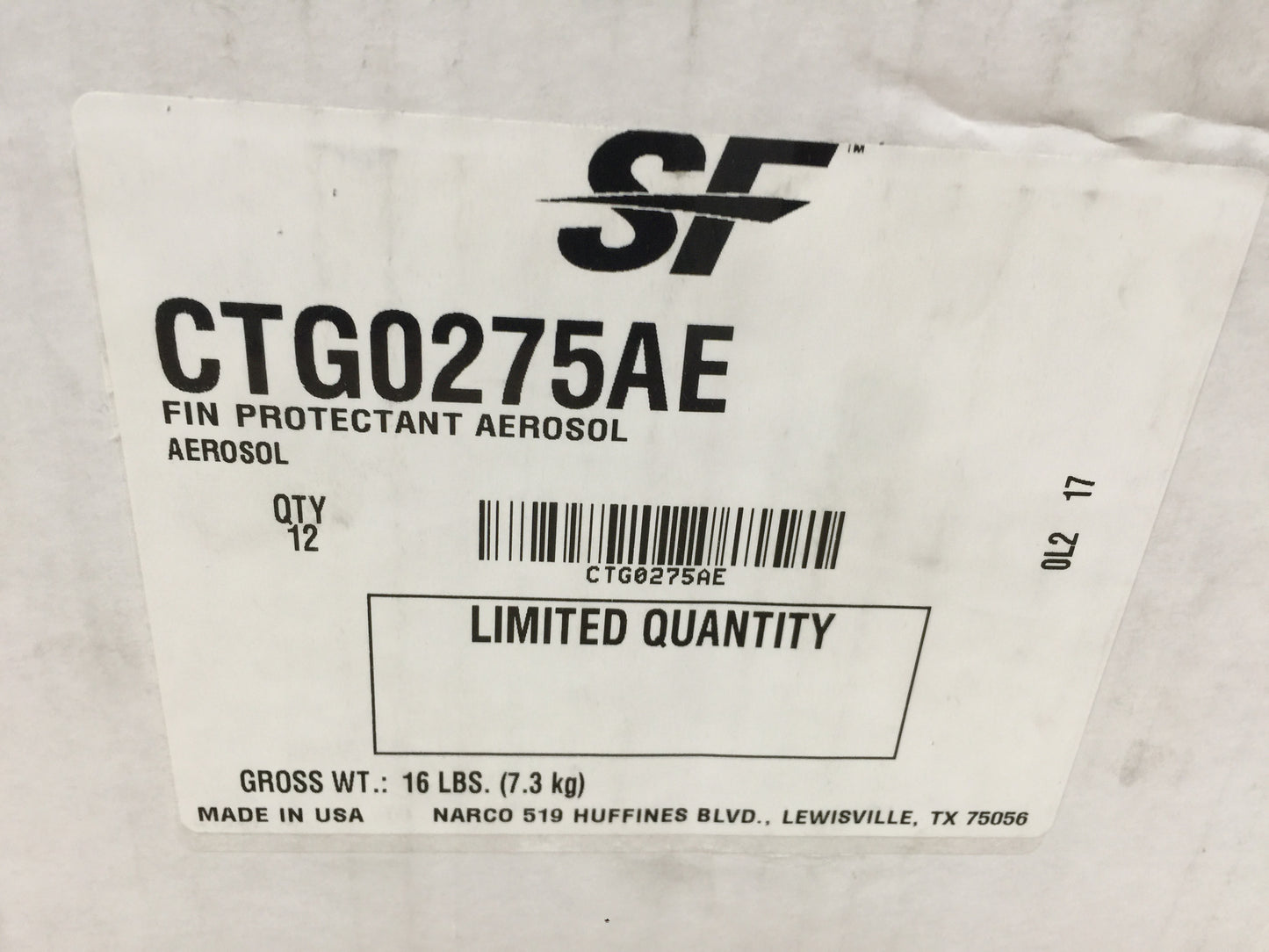 CHEMICAL; FIN PROTECTANT, AIR COOLED CONDENSOR COIL COATING, 16OZ, SOLD AS 12PK