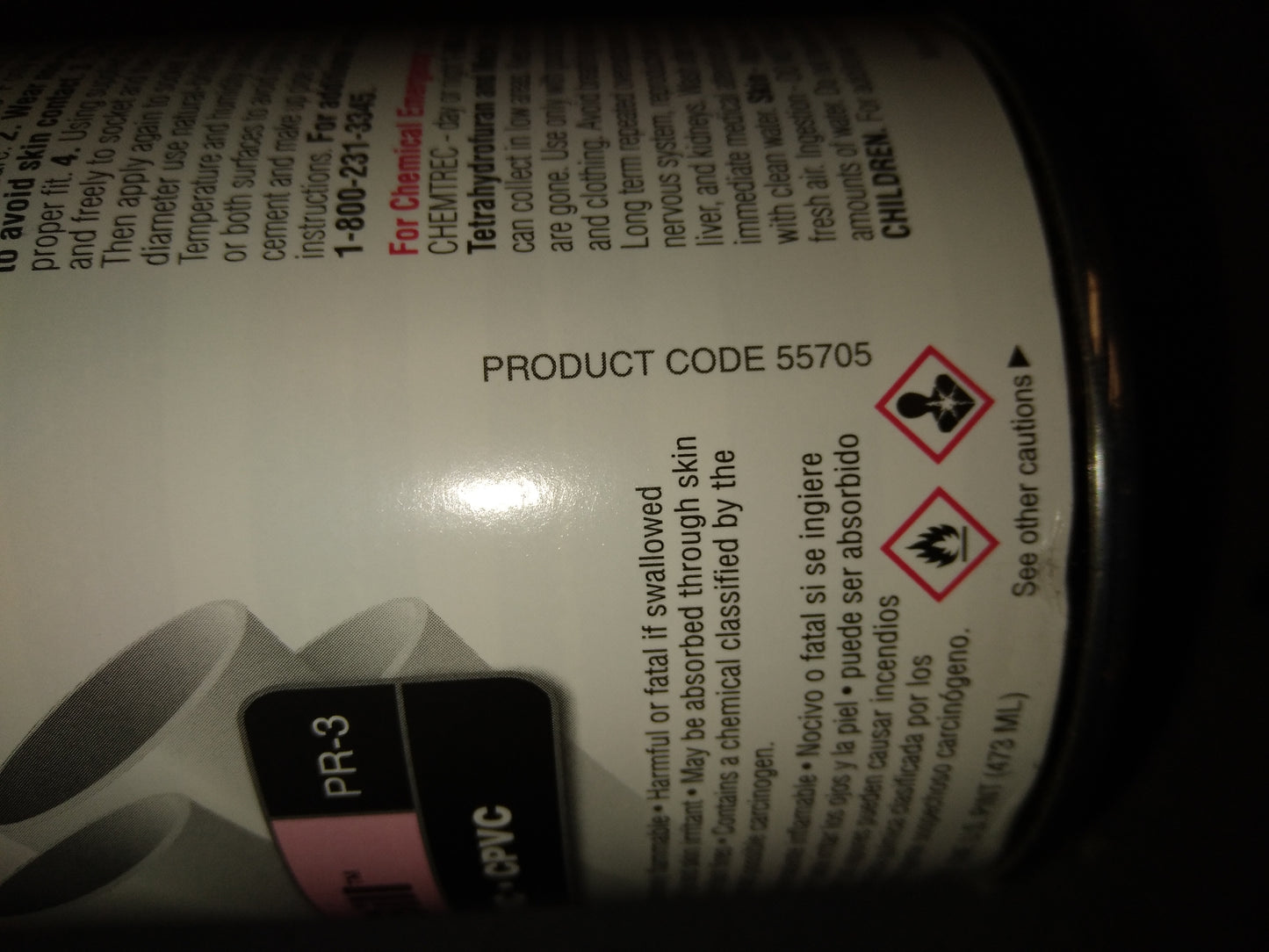 "BILL PR-3" CLEAR HIGH-ETCH PVC PRIMER 1 PINT